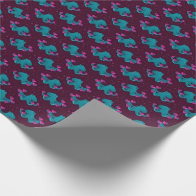Valentine's Octopus and Hearts Wrapping Paper