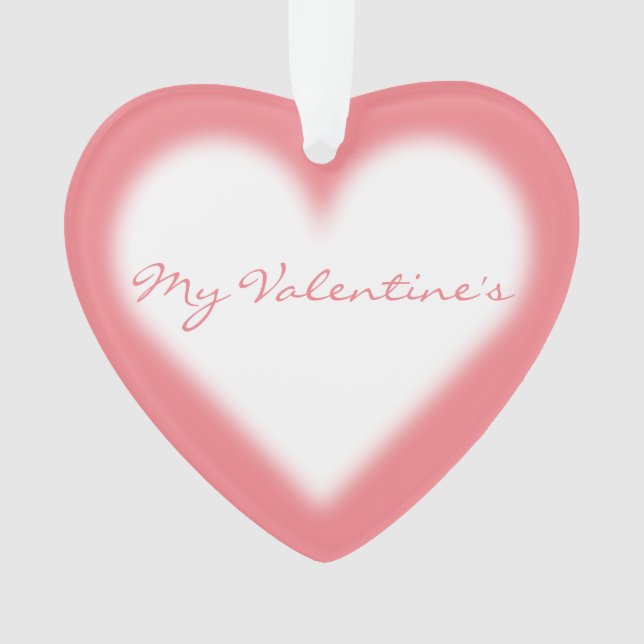 Valentine's Ornament Customized Love Ornaments (Front)