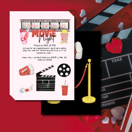 Valentine's Party Movie Night Flyer