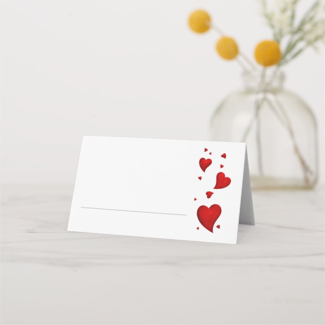 Valentine's Party Place Cards (Front)