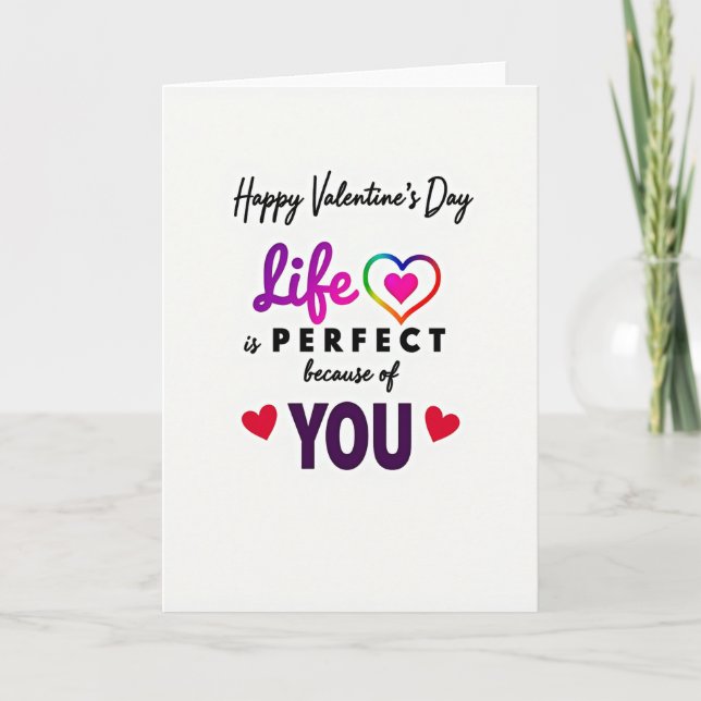 Valentines Perfect Love Card (Front)