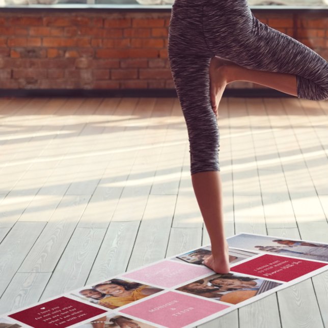 Valentines Photo Collage | Personalized 6 Photo Yoga Mat (Creator Uploaded)