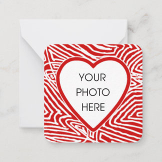 Valentines Photo Note Card