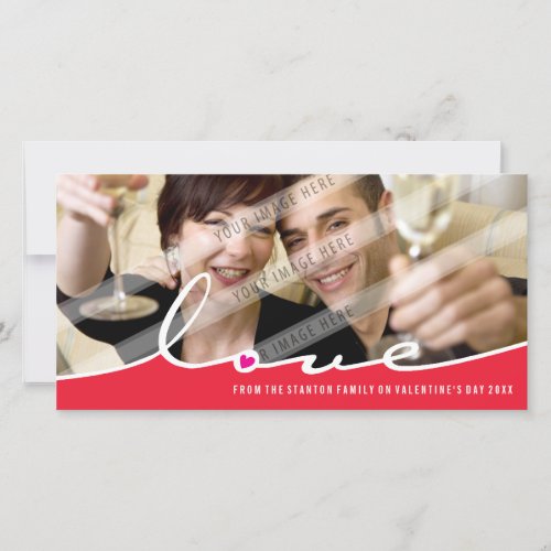 VALENTINES PHOTOCARD  love divide 5L Holiday Card