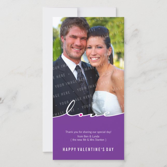 VALENTINE'S PHOTOCARD :: love divide 8P Holiday Card (Front)