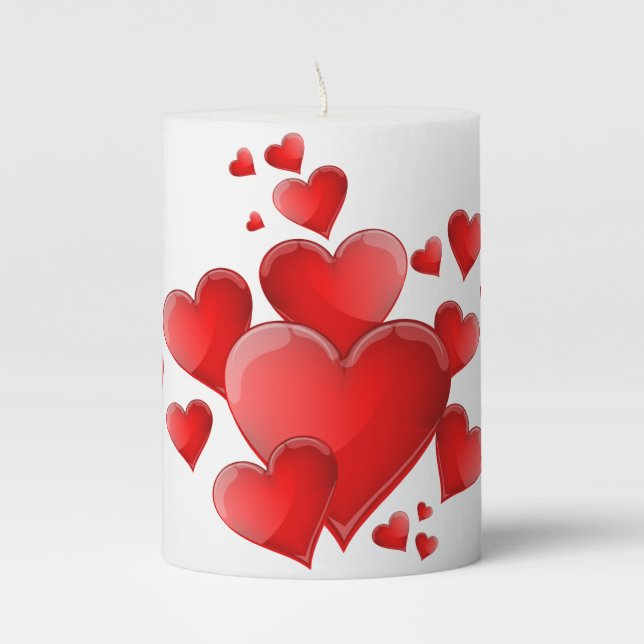 Valentine's Pillar Candle (Front)