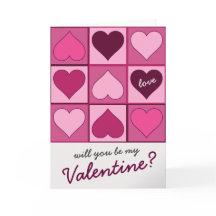 Valentines Pink Graphic Hearts Up Down any Text
