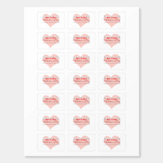 Valentine's Pink Heart Custom Matchboxes