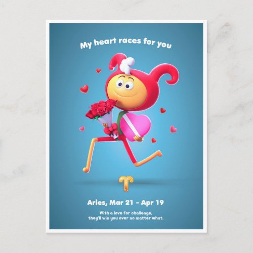 Valentines Postcard for Aries 