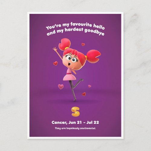 Valentines Postcard for Cancer 