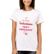 Valentines Pregnancy announcement tshirt