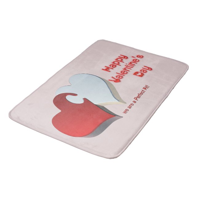 Valentine's Puzzle Bathroom Mat (Angled)