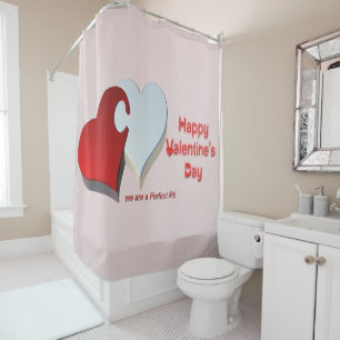 Valentine's Puzzle Shower Curtain