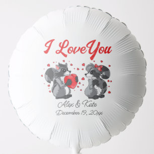  Valentines Raccoon  Balloon