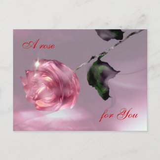 Valentine's Rose Postcard