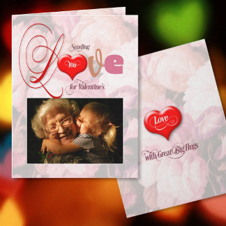 Valentine's Sending You Love Photo Card