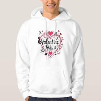 Valentine's Serenade: A Heartfelt Design for Love Hoodie