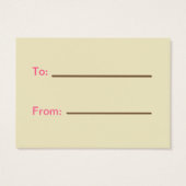 Valentine's - Set of 100 - Chocolate Candy Cards (Back)