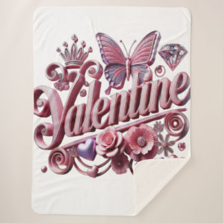 Valentine's  sherpa blanket