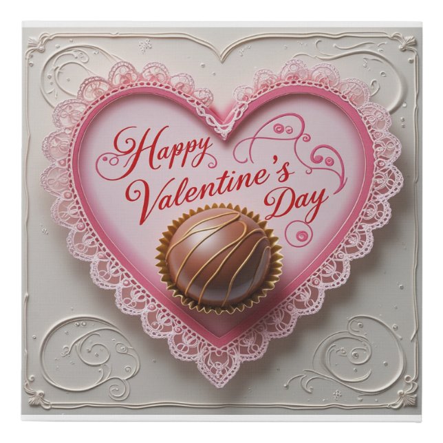 Valentine's special frame  faux canvas print (Front)