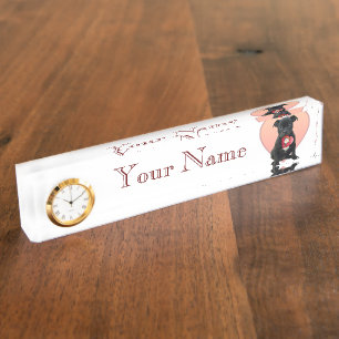 Valentine's Staffordshire bull terrier puppy Name Plate