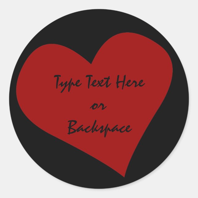 Valentine's Sticker I Love You Sticker Personalize (Front)