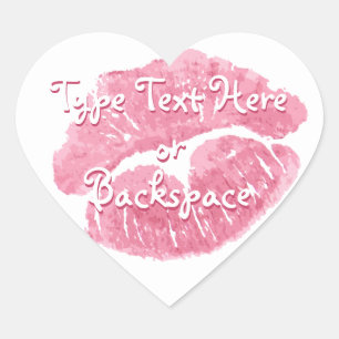 Valentine's Sticker Love Kiss Sticker Personalize
