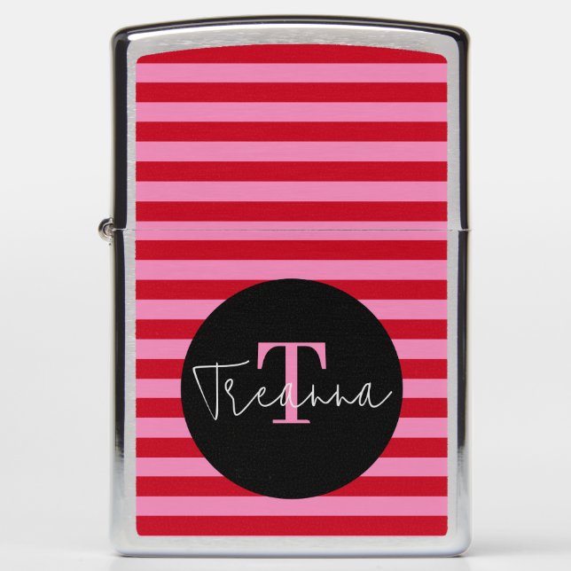 Valentine's Striped Zippo Lighter (Front)