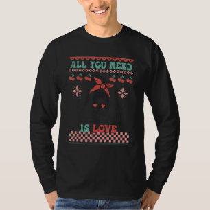 Valentines Sweater Ugly Skeleton All You Need Is L