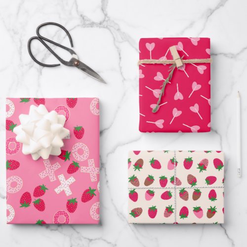 Valentines _ Sweetest Day _ Wrapping Paper Trio 1