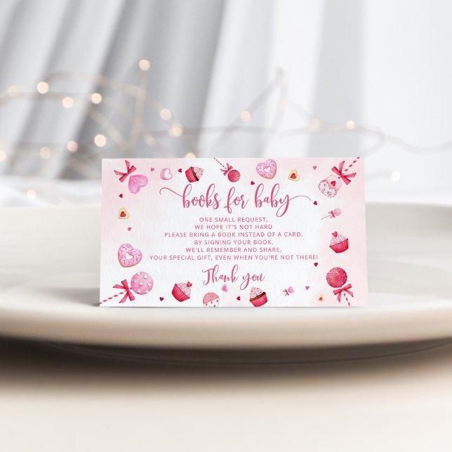 Valentines sweetheart books for baby ticket enclosure card (Creator Uploaded)