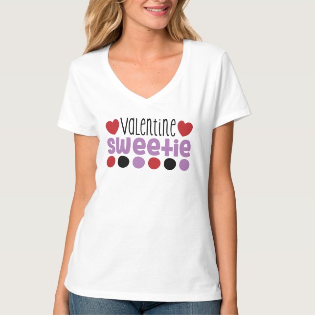 VALENTINE'S SWEETIE, Cute  T-Shirt (Front)