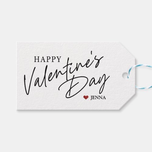Valentines tag Modern Valentine Minimalist Gift Tags