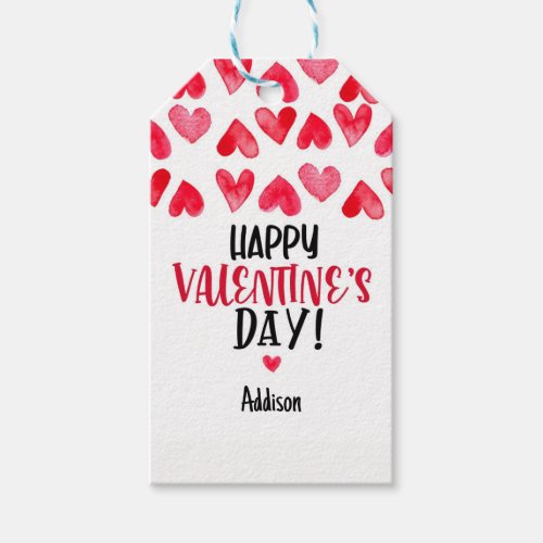 Valentines Tag Modern Valentines Day Favor Clas Gift Tags