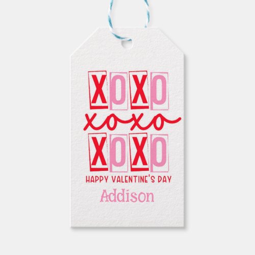 Valentines Tag Modern Valentines Day Favor Clas Gift Tags