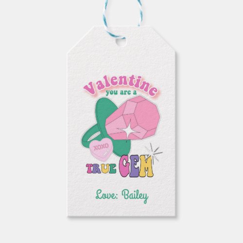 Valentines tag True Gem Printable Valentine Gift Tags