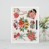 Valentines Tattoo Flash  (Standing Front)