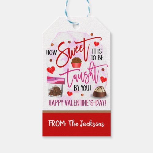 Valentines Teacher Gift Tag