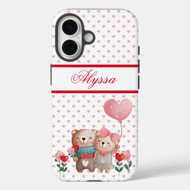 Valentines Teddy Bear Couple in Love Case-Mate   Case-Mate iPhone Case (Back)