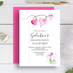 Valentines Themed Bridal Shower Invitation