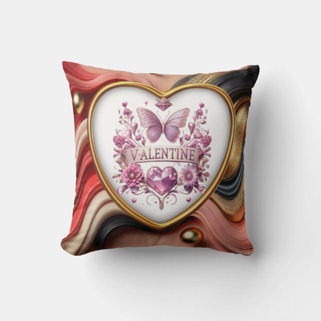 Valentine's  throw pillow (Front)