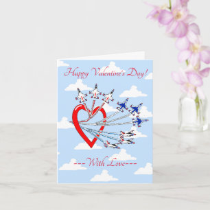 Valentine's Thunderbirds Blue Sky Card