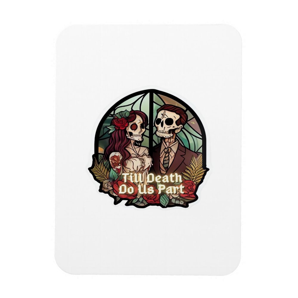 Valentines Till Death Do Us Part Classic Look Magnet