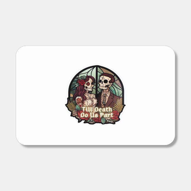 Valentines Till Death Do Us Part Classic Look Matchboxes (Front)