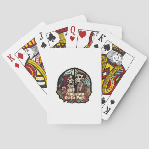 Valentines Till Death Do Us Part Classic Look Poker Cards