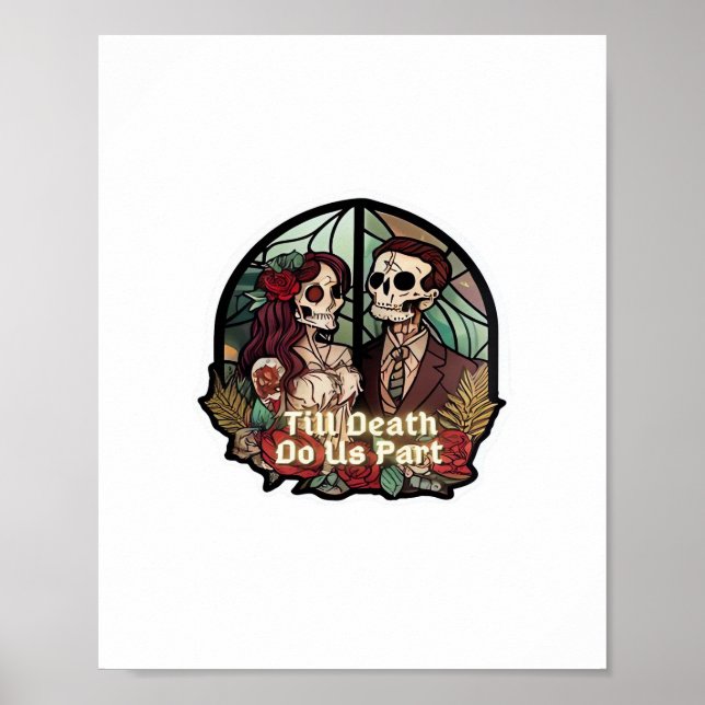 Valentines Till Death Do Us Part Classic Look Poster (Front)