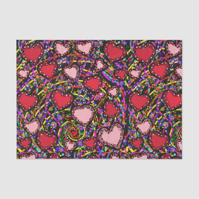 Valentines  tissue paper (Front)