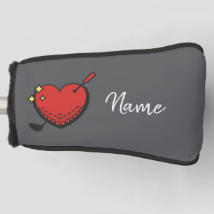 Valentine's  to golfer with love you   golf balls head cover