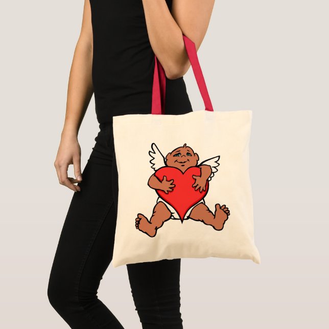 Valentines Tote Bag Cupid Love Custom Bags (Front (Product))