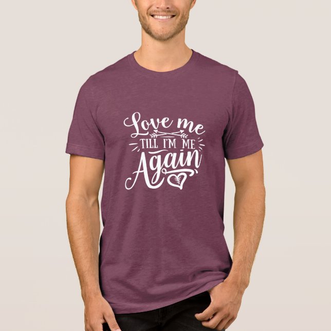 Valentine's Typography Quotes Tri-Blend Shirt (Front)